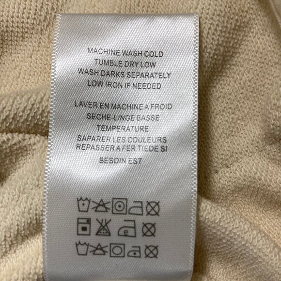 Anthropologie by Eri + Ali Top Cotton Fringe Boho Zipper 3/4 Sleeves, sz Large - Picture 9 of 14